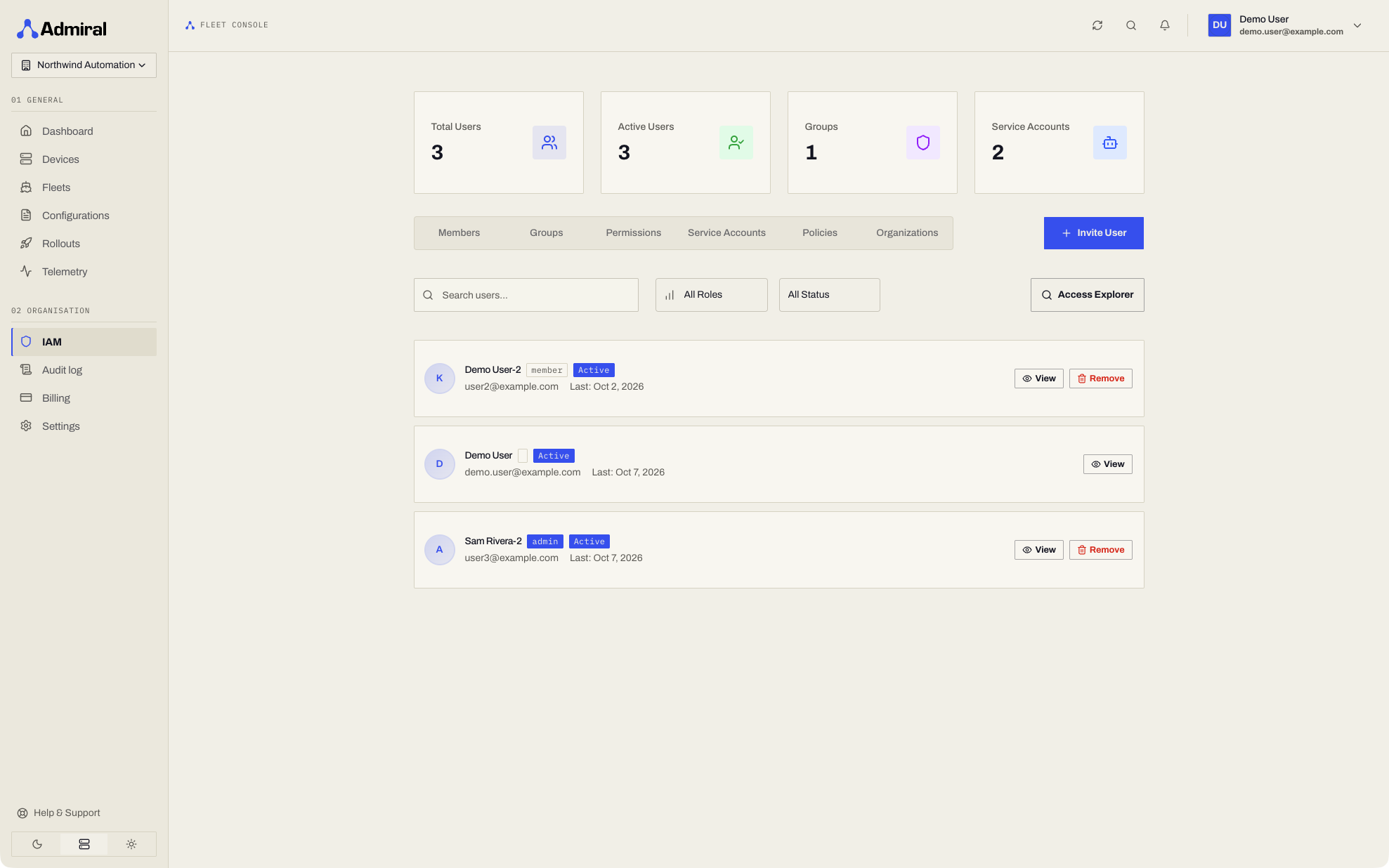 User Management Overview